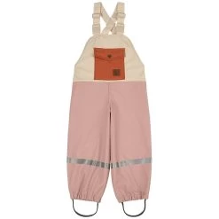 Edinburgh Color-blocked Recycled Rain Pants Woody Rose/Rust