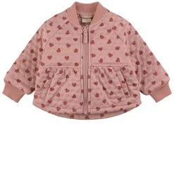 Odense Heart Printed Thermo Jacket Woody Rose