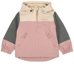 Lillehammer Color-blocked Shell Jacket Woody Rose/Light Green