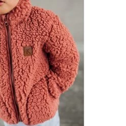 Dayton Teddy Fleece Jacket Burnt Pink -Childrens Fashion Discount Store 1024x1024 98