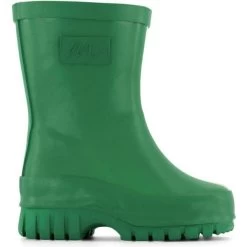 Kuling X Maja Rubber Boots - Diagonal Stripe Grass Green/Foggy White